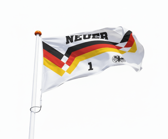 Flagge Deutsche Fußballmannschaft mit Name