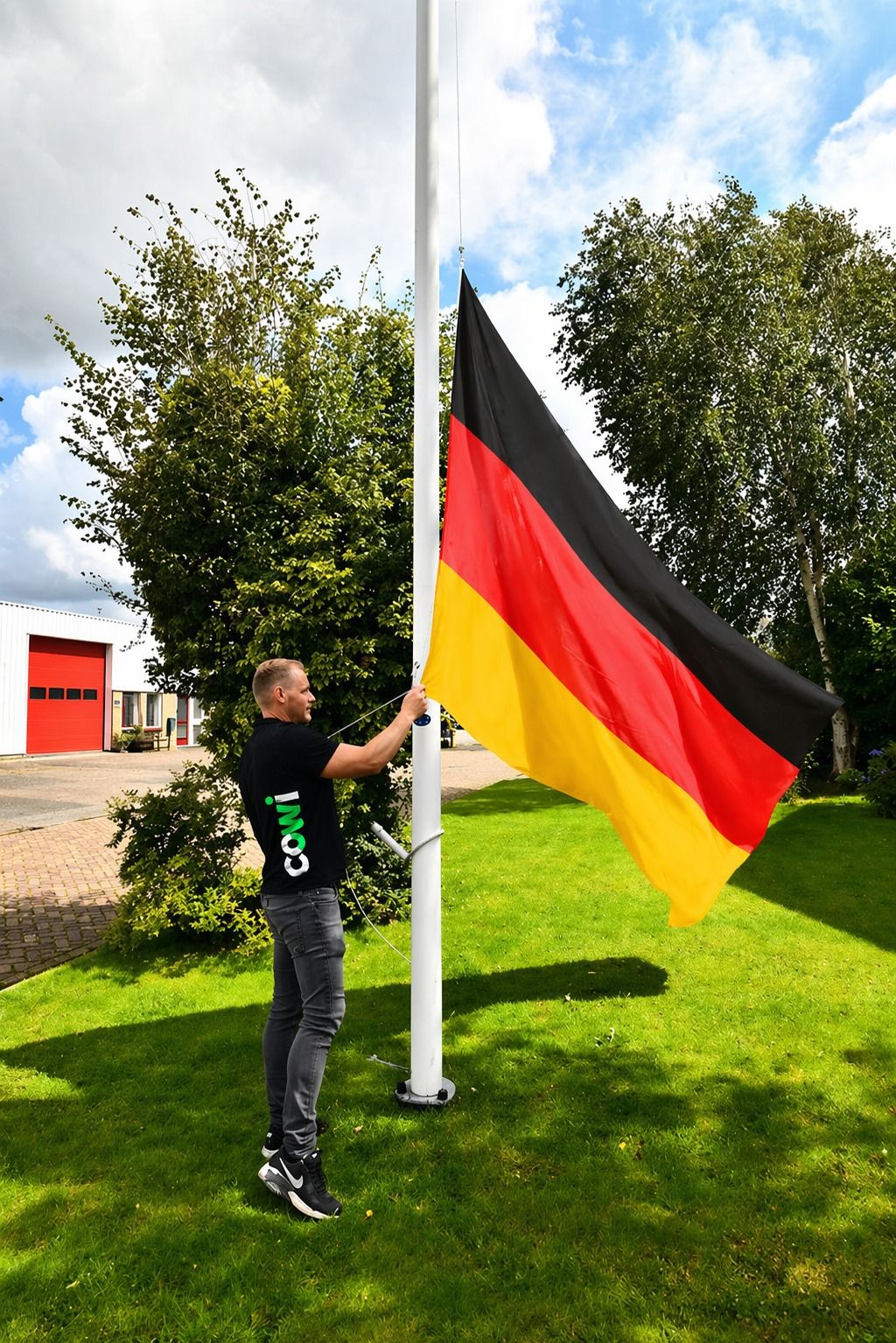 Flagge-hissen